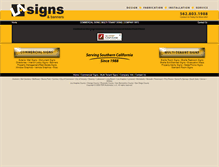 Tablet Screenshot of lasignsbanners.com